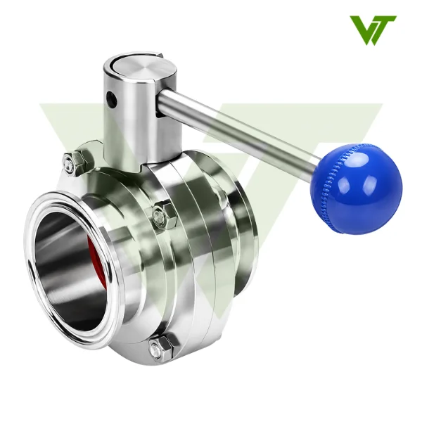 Van Bướm Vi Sinh Tay Rút Nối Clamp Inox