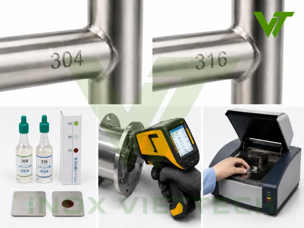 Cách nhận biết inox 304 và inox 316 trong thực tế