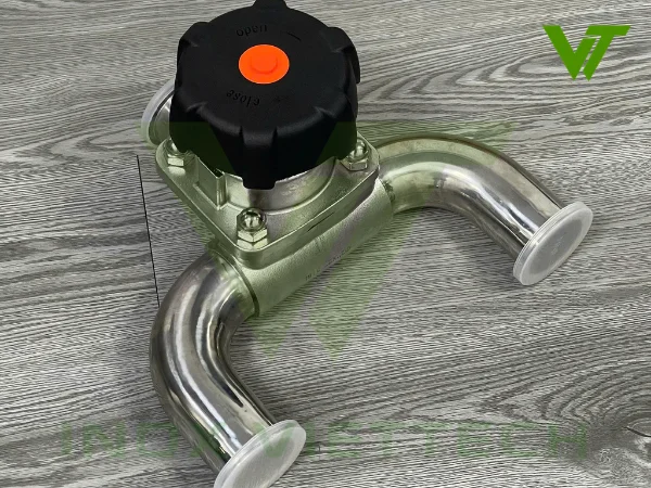 Van Màng Kép Vi Sinh Inox Van màng kép chữ U