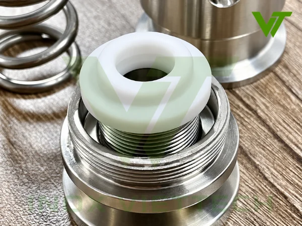 Gioăng PTFE trong van an toàn dang ngắn inox vi sinh