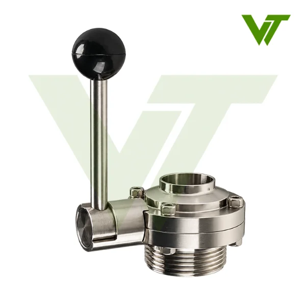Van Bướm Vi Sinh Đầu Hàn Đầu Rắc Co Inox