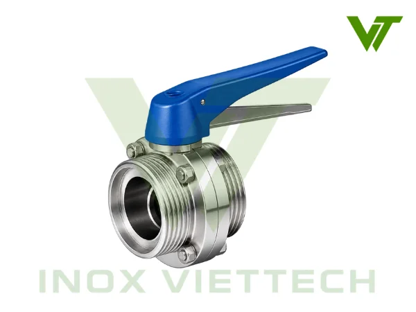Van Bướm Vi Sinh Tay Kẹp Van bướm vi sinh tay kẹp nối rắc co
