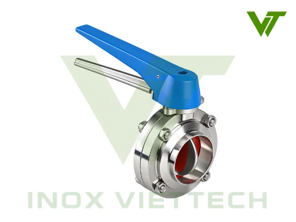 Van Bướm Vi Sinh Tay Kẹp Van bướm vi sinh tay kẹp nối hàn