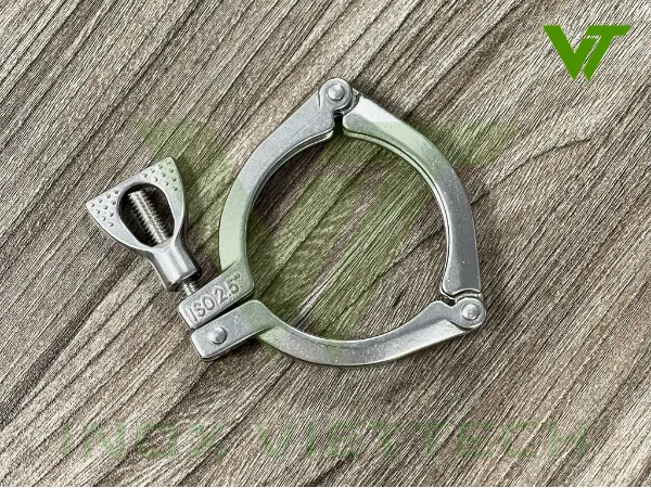Cùm Kẹp Clamp Inox Vi Sinh Cùm clamp 3 khúc